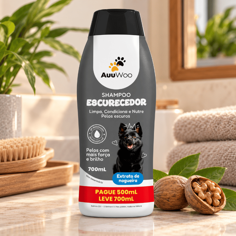 Shampoo Escurecedor Para Cães Pelos Escuros 700ml