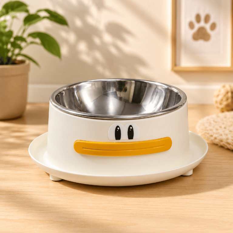 Comedouro Tigela Inox Elevada Com Base Para Cães E Gatos