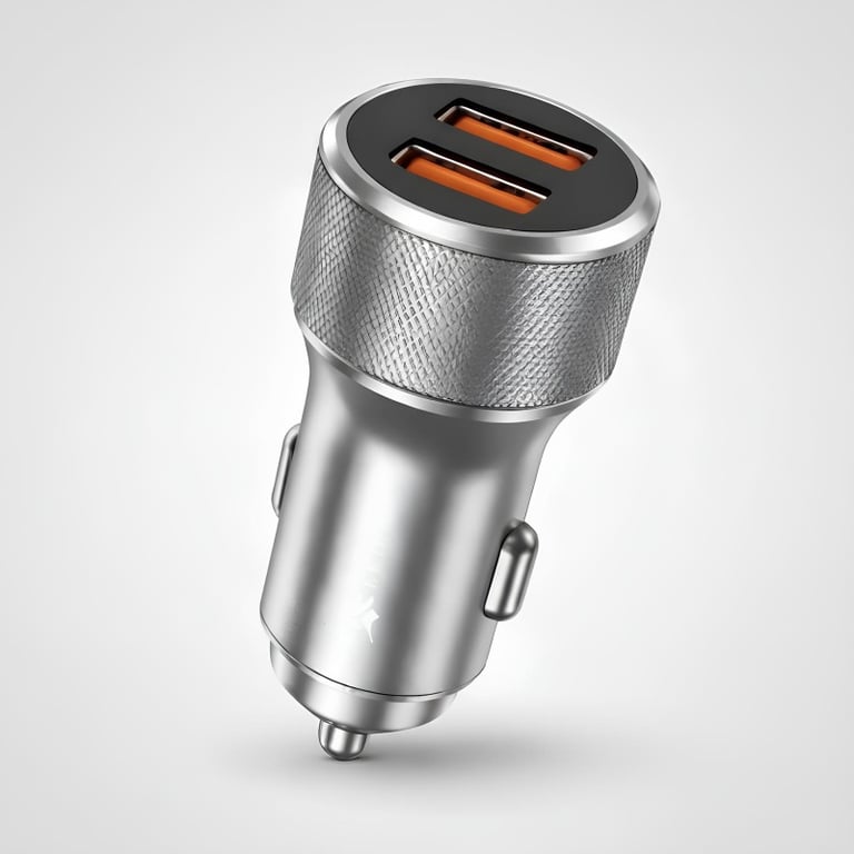 Carregador Veicular Turbo 45W Duas Entradas USB Quick Charge 4.0 Adaptador Universal