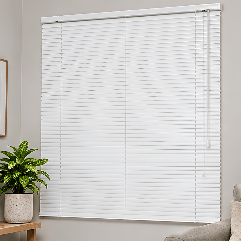 Persiana Horizontal em PVC 25 mm 100 × 160 cm Controle de Luminosidade e Privacidade