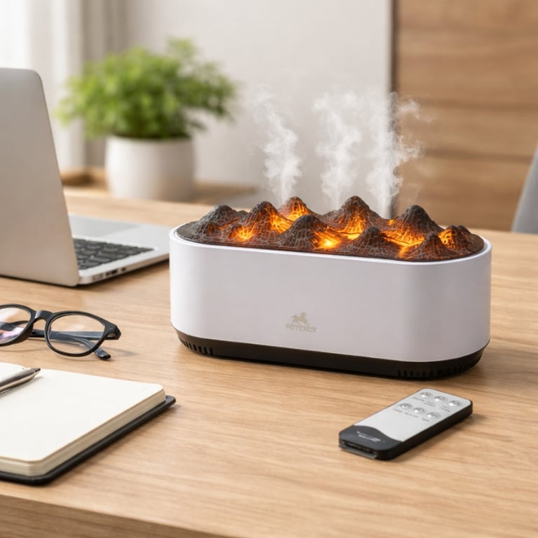 Difusor de Aromas LED Vulcão Montanha 