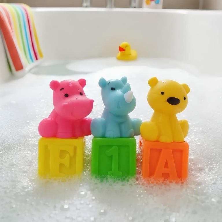 Brinquedo De Banho Para Bebê Bichinhos Educativos