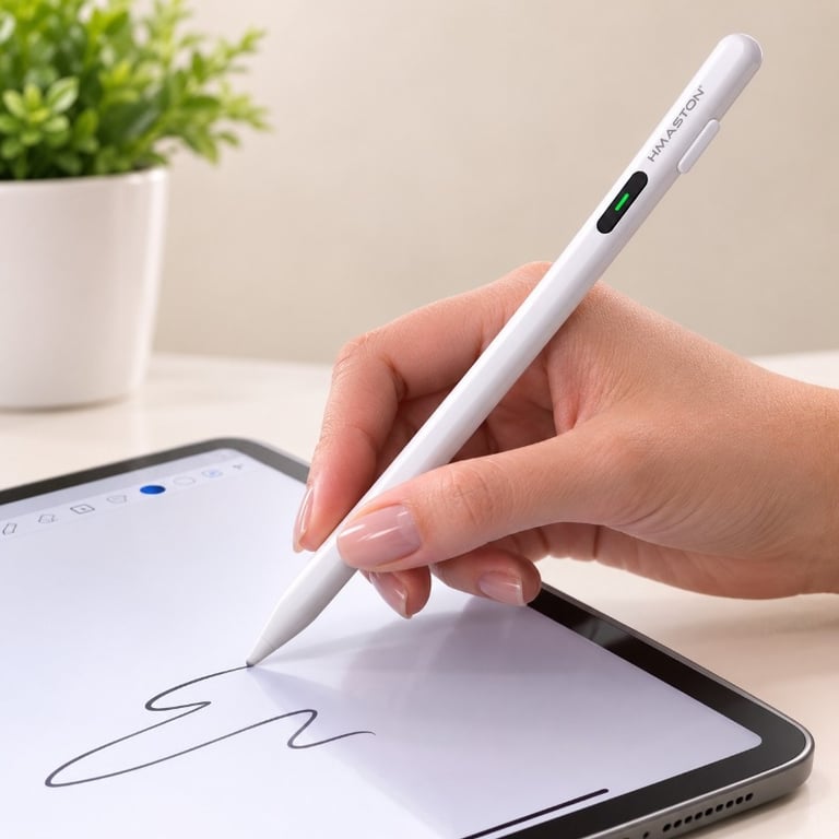 Caneta Para Tablet e Ipad  P10 Serie Stylus Com Led Adsorção Magnética Indicador Led de Bateria