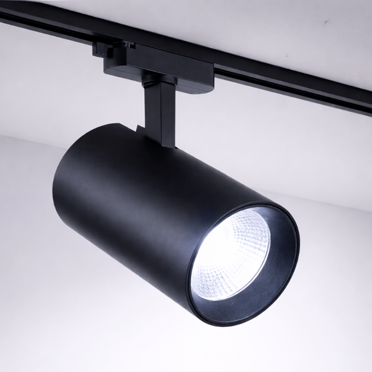  Spot LED Trilho Eletrificado 2 Peças 10W Preto 6500K