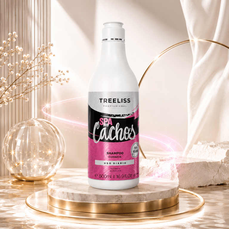 Shampoo Hidratante Cuidados Uso Diário Spa Dos Cachos Treeliss 500ml