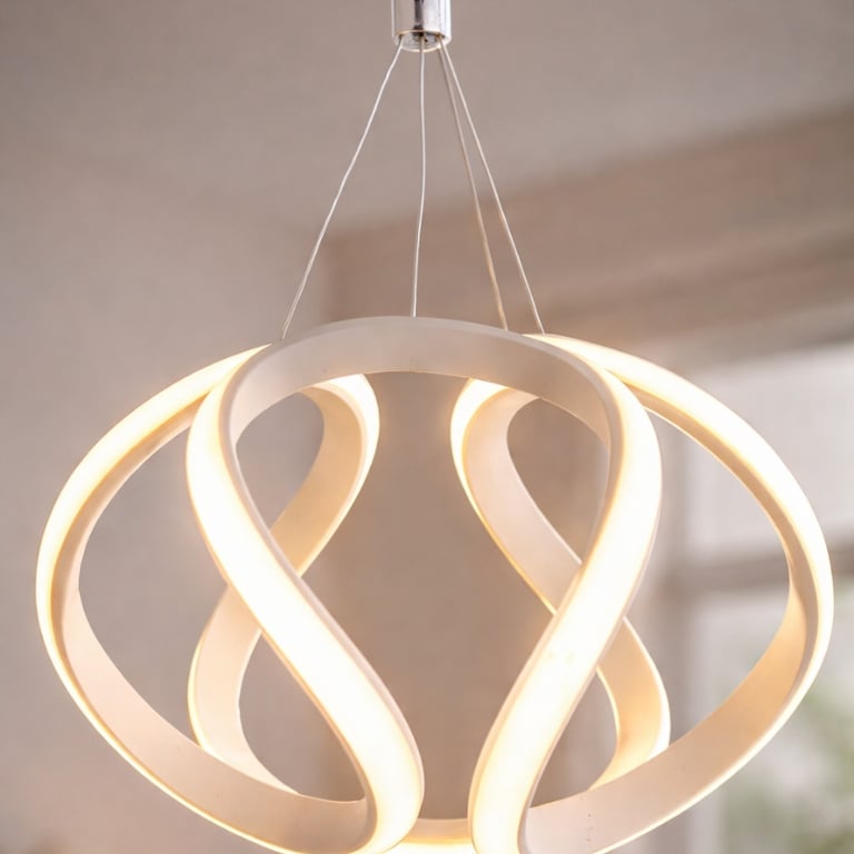 Luminária de Teto Branca 40W Luz Quente