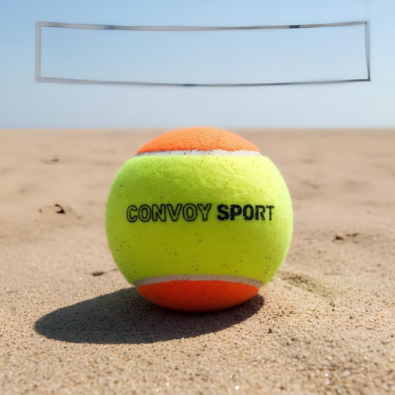 Kit 3 Bolas De Beach Tennis Convoy Sport Bicolor Profissional