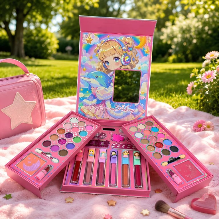 Conjunto De Maquiagem Para Boneca Fada Ou Princesa