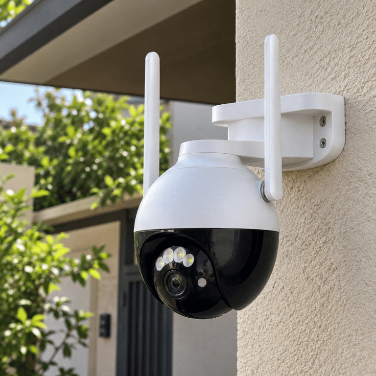 Câmera de Segurança WiFi Full Color 355° com Visão Noturna Áudio Bidirecional Detecção de Movimento