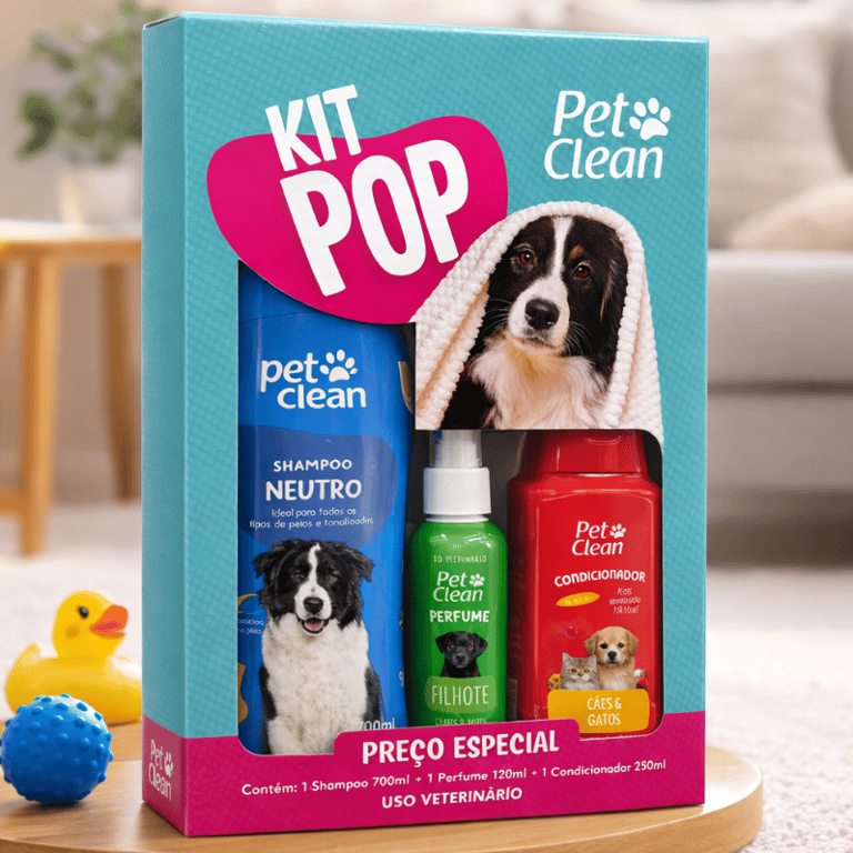 Kit Pop Banho Higiene Completa Para Cães E Gatos