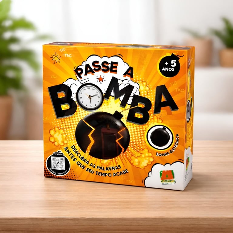 Jogo Passe A Bomba Com Bomba Eletrônica Luz E Som