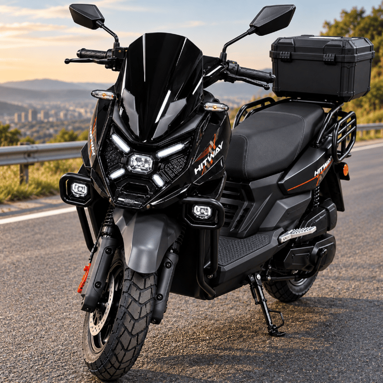 FX6 Moto Elétrica Hitway 1000 Watts Bateria De Litio Autonomia De 70 Km Peso Máximo Suportado 150 KG 