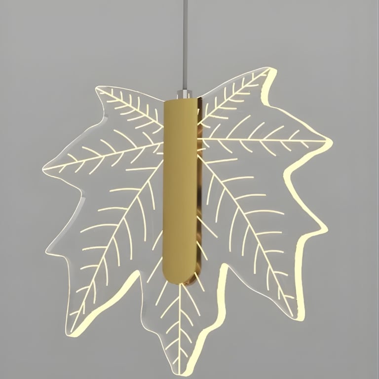 Pendente LED Folha 3 Tons de Branco