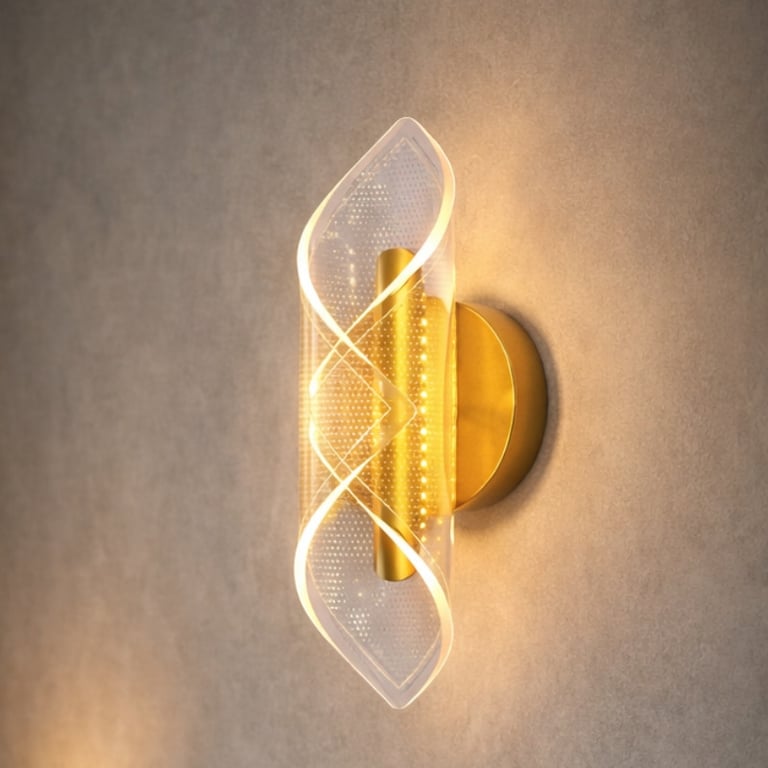 Arandela LED Decorativa 6W Luz Quente 3000K Bivolt