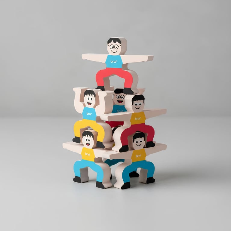 Brinquedo EVA Equilibristas 12 Peças 