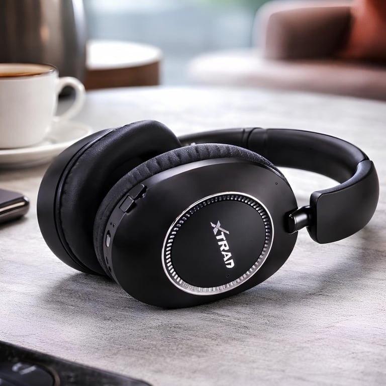 Fone Headphone Wireless Bluetooth 5.3 Com Cartão TF Entrada Auxiliar Driver 40mm Bateria Recarregável 250mAh Compatível Com Smartphone Tablet E Notebook