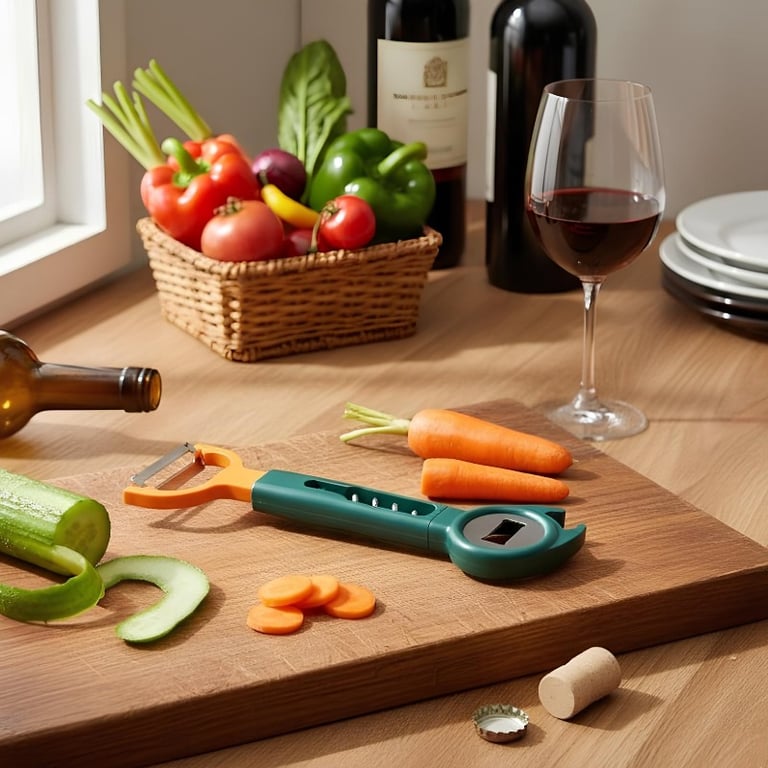 Abridor De Vinho Multifuncional 3 Em 1