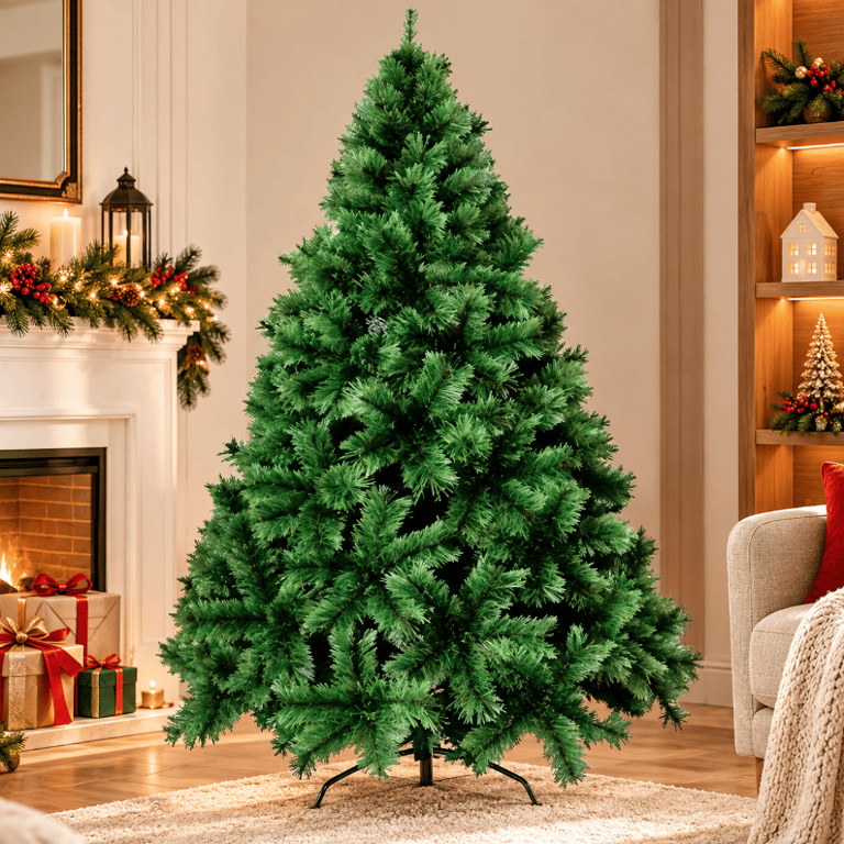 Árvore de Natal Verde Pinheiro Luxo 2,10 m com 638 Galhos