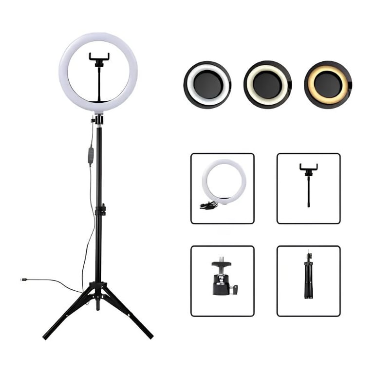 Ring Light Profissional com Tripé 10 Polegadas