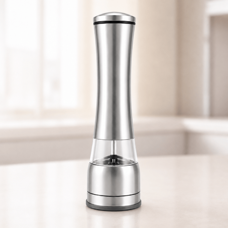 Moedor Elétrico De Sal E Pimenta Inox Gourmet Automático