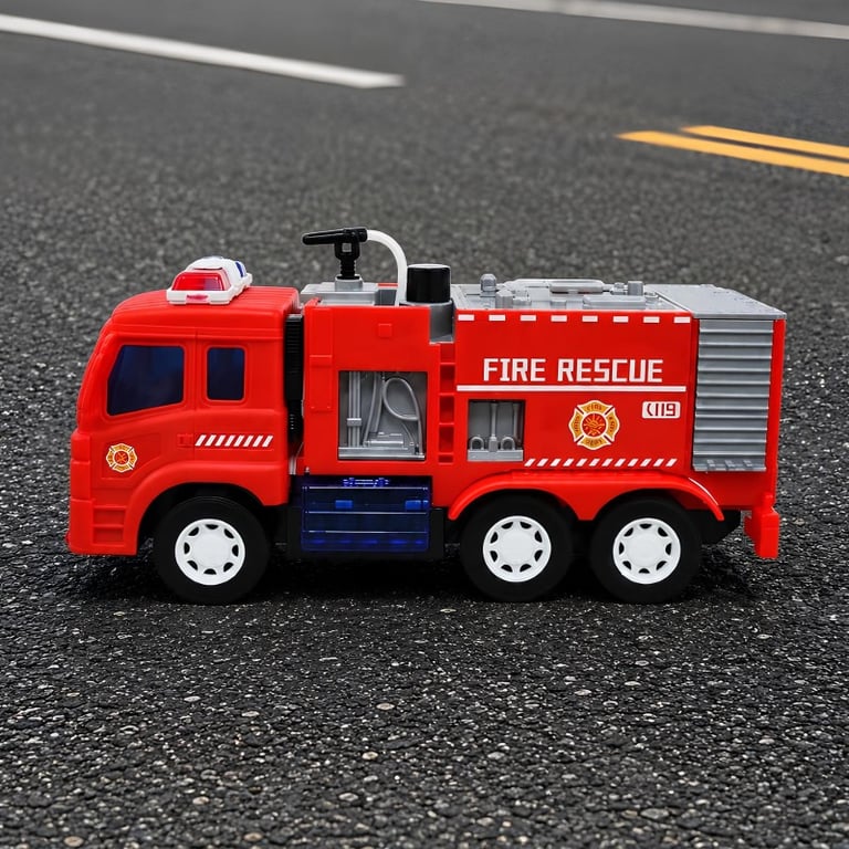 Caminhão De Bombeiro Com Jato De Água Real Som E Luz