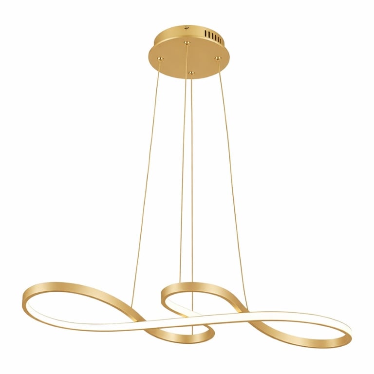 Pendente LED Sofisticado Dourado 