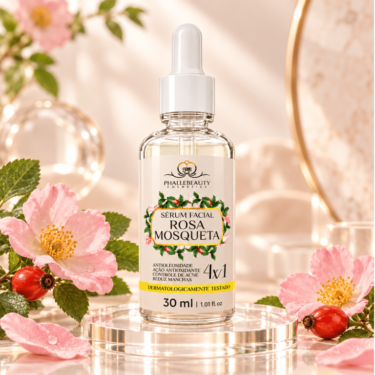 Sérum Facial Rosa Mosqueta 4x1 Phállebeauty 30ml