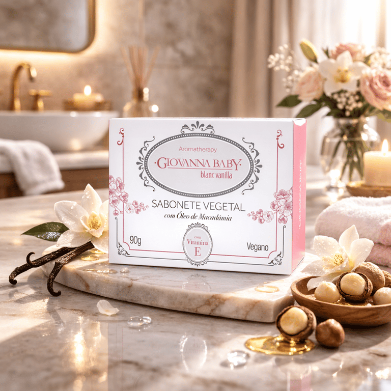 Sabonete Vegetal em Barra Blanc Vanilla Giovanna Baby 90g