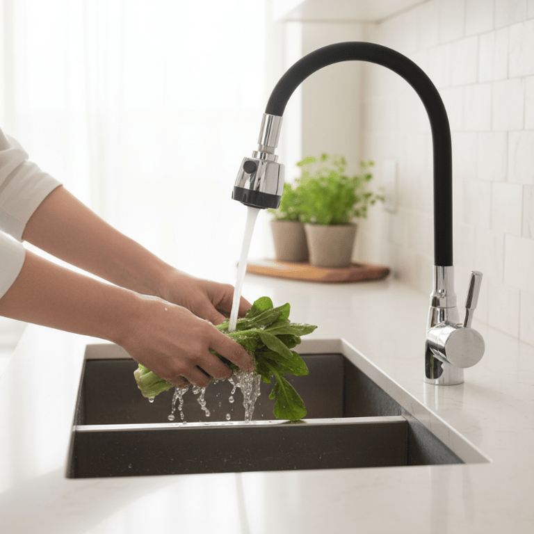 Torneira De Mesa Cozinha Monocomando Tubo Flexível Preto