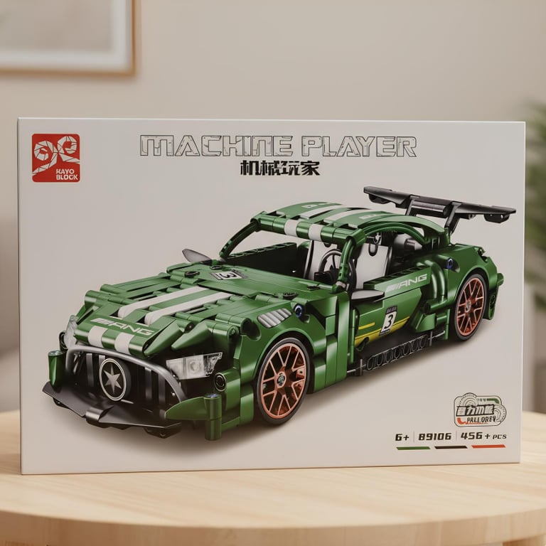 Blocos De Montar Machine Player AMG GT3 456 Peças