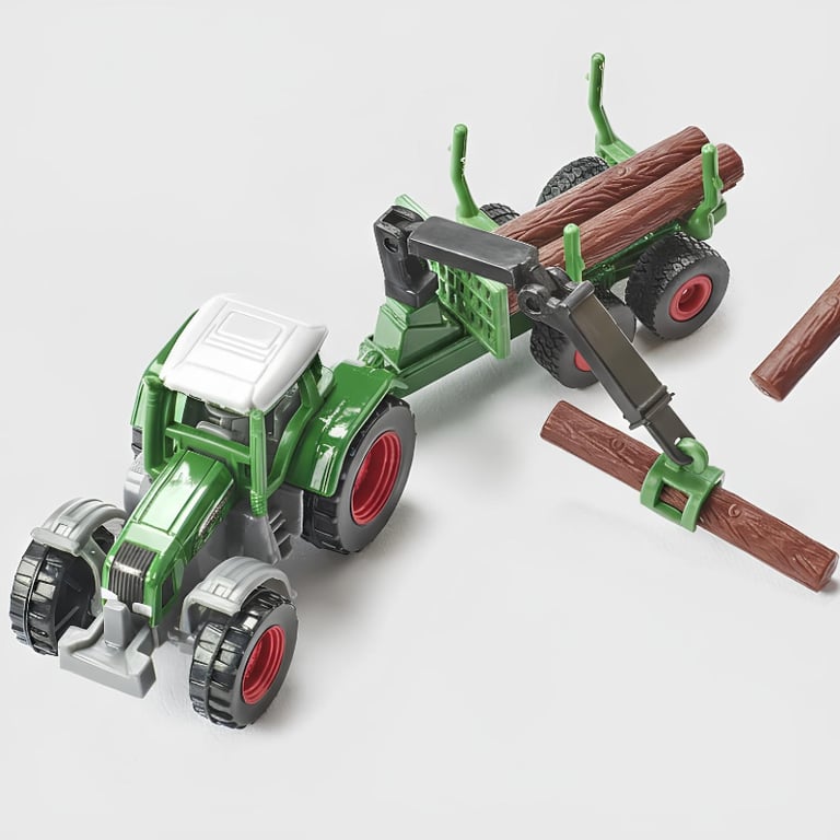 Trator De Brinquedo Farmer Truck Set Metal Die Cast Farm World