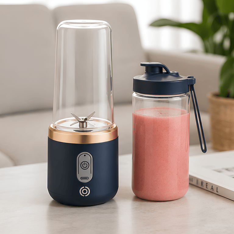 Liquidificador Portátil Recarregável 450ml 40W e Funcionamento Sem Fio Ideal para bebidas individuais