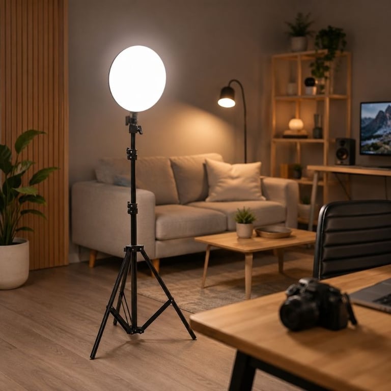 Luz Led para Gravação Profissional Multicolor 