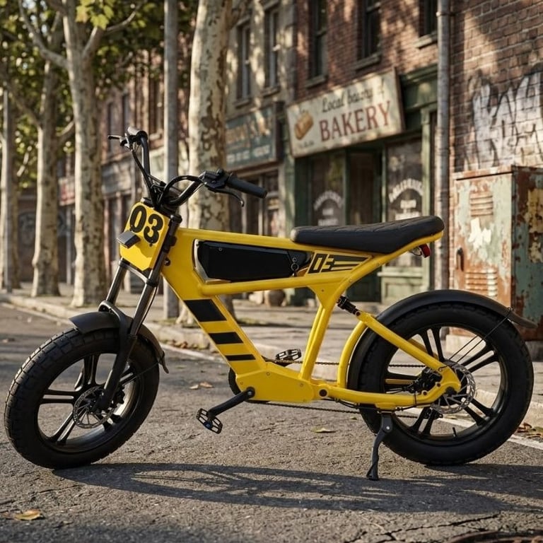 FT03 Bicicleta Elétrica 1000 Watts 48v 18ah Velocidade Máxima 32km Capacidade  Máximo de Peso 120 kg Autonomia 35 á 50km Por Carga Autopropelido