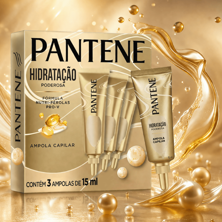 Kit 3 Ampolas Capilares De 15ml Pantene Hidratação Poderosa