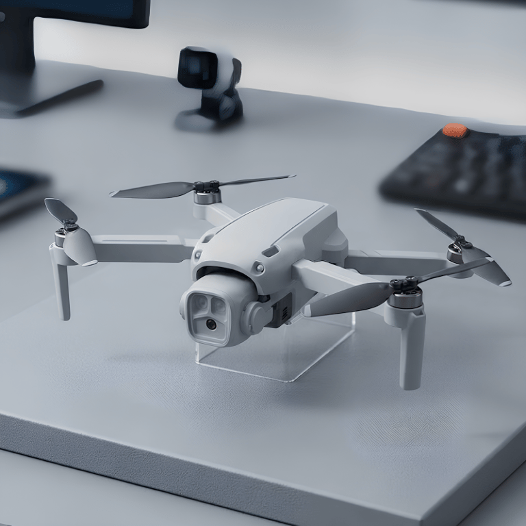 Drone S15 Pro com Câmera Controle Remoto Dobrável Portátil com Maleta