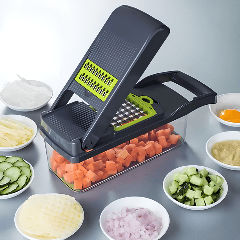 Cortador De Legumes Multifuncional 10 Em 1 Fatiador Ralador Picador Manual De Verduras Frutas E Alimentos Para Cozinha Prático E Versátil