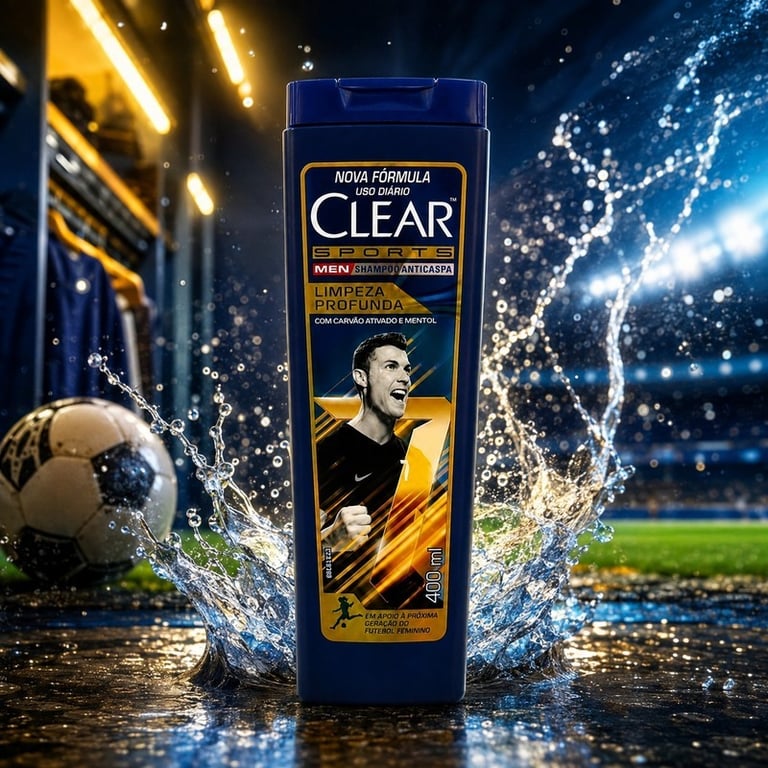 Shampoo Anticaspa Limpeza Profunda Clear Men Sports