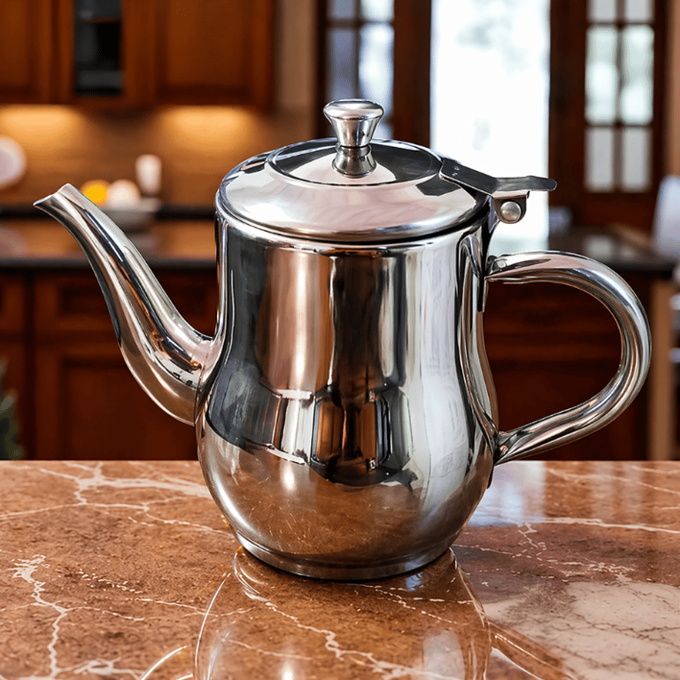 Mini Bule Térmico Em Aço Inox Premium Com Tampa Hermética Ideal Para Café Chá E Bebidas Quentes 280ml