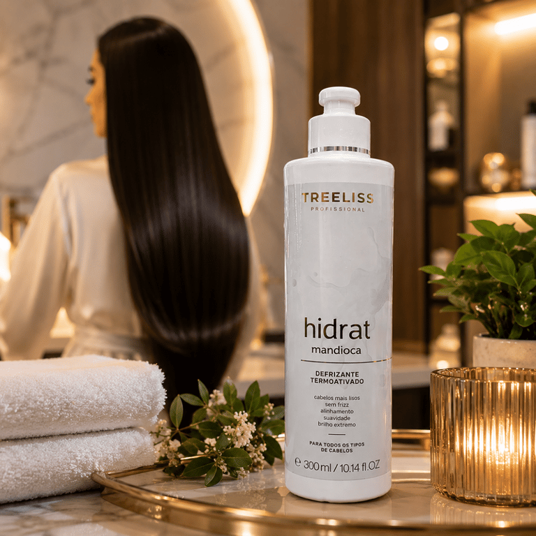Finalizador Capilar Defrizante Termoativado Hidrat Mandioca Treeliss 300ml