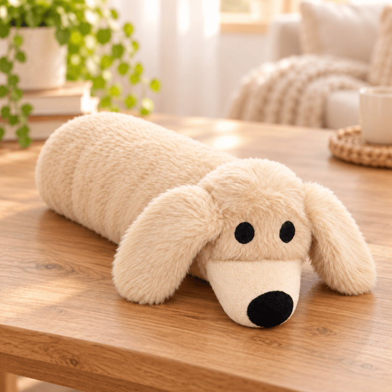 Brinquedo Cachorro Salsichinha De Pelúcia Para Pets