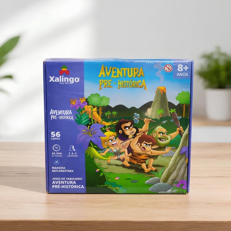 Jogo Aventura Pré Histórica Xalingo Madeira 336 Questões