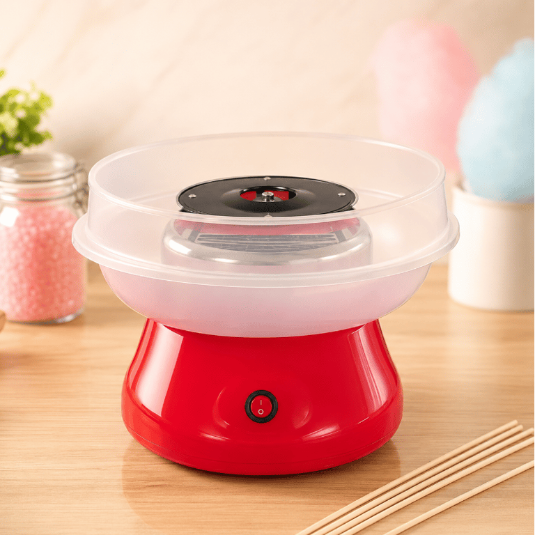 Máquina de Algodão Doce Elétrica 550W Portátil para Casa e Festas 127V