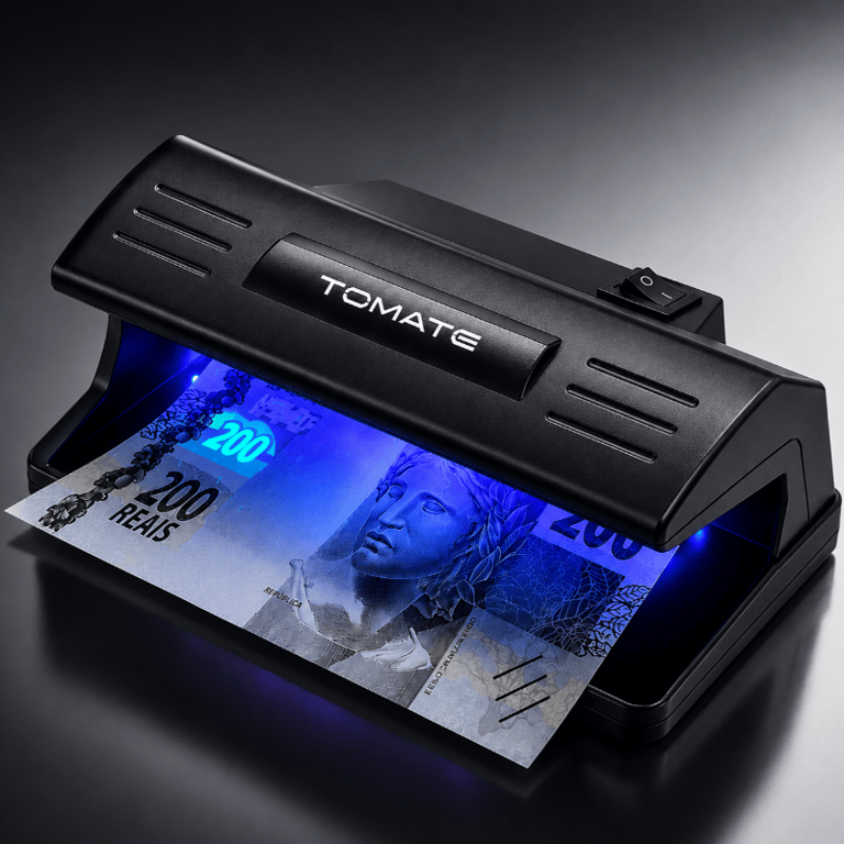 Detector de Cédulas Falsas  Luz UV Verificador de Notas Documentos e Cheques Bivolt