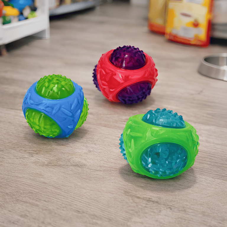 Brinquedo Interativo Bola Com Som E Led Para Cães