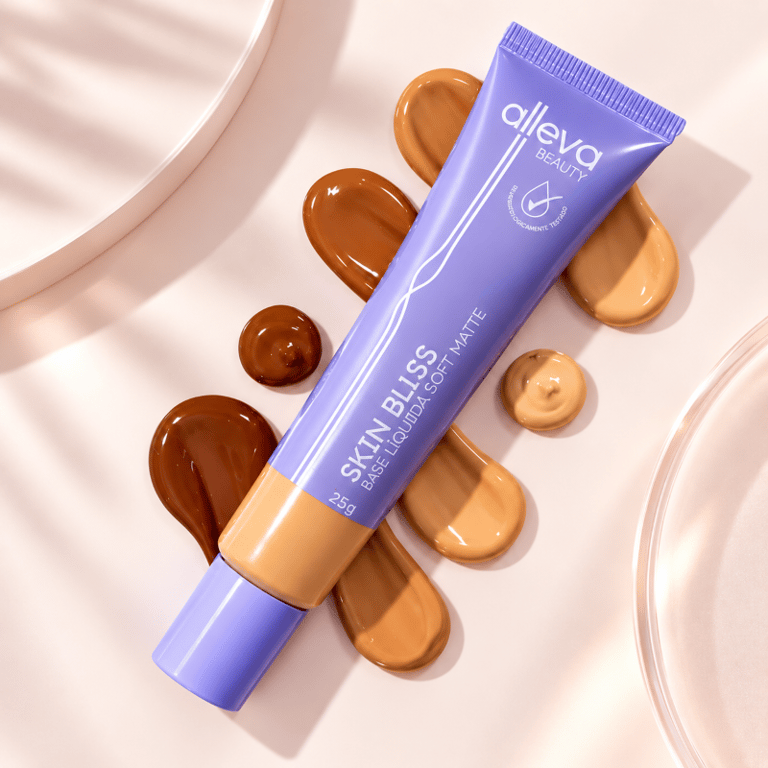 Base Líquida Soft Matte Skin Bliss Alleva Beauty 25g