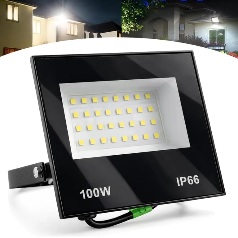 Refletor LED 100w Ip66 Branco Frio