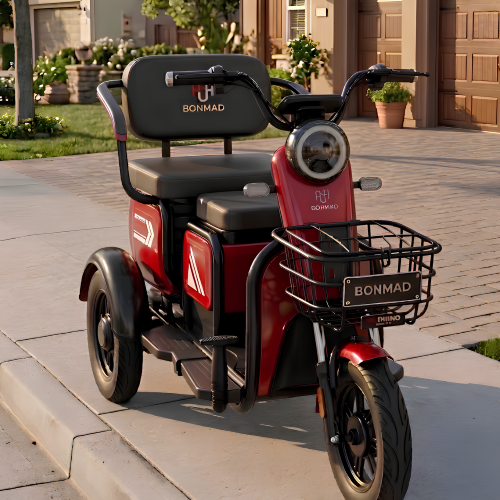 BM94210 Triciclo Elétrico 1000W Bateria De Lítio Capacidade De Carga 200kg Autonomia 45 á 60km Por Carga Autopropelido