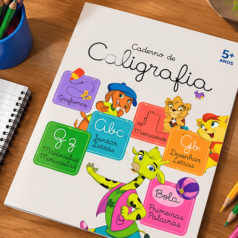 Caderno De Caligrafia Infantil Para Alfabetização E Desenvolvimento Da Escrita  Atividades De Letras