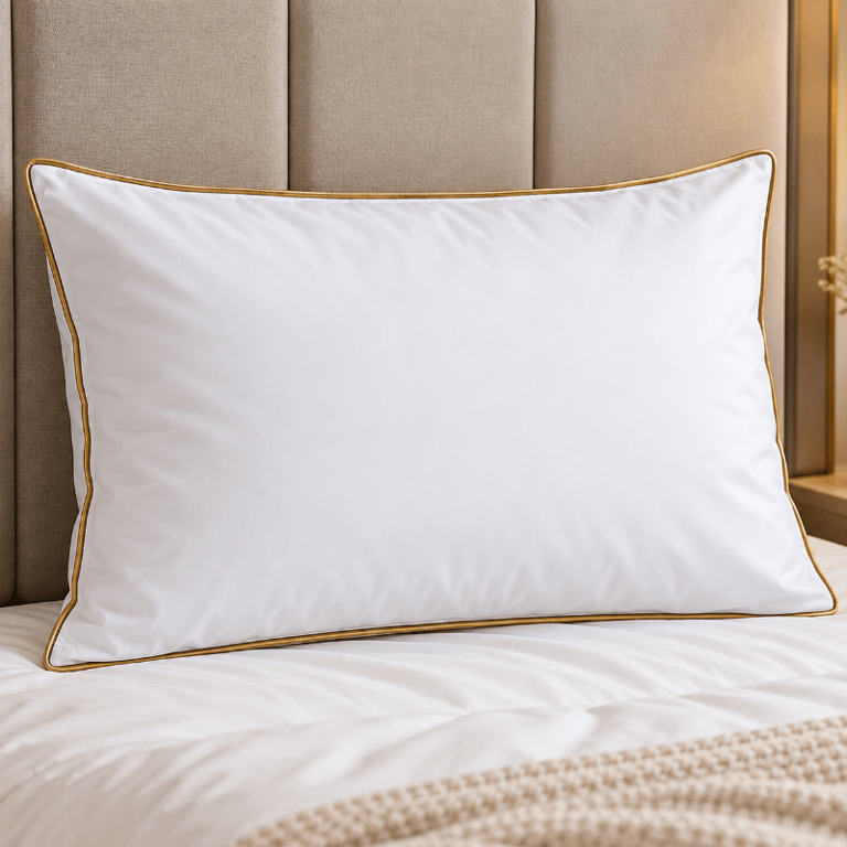Travesseiro Golden 300 Fios 100% Algodão Premium Suporte Alto Conforto E Toque Macio 50x70